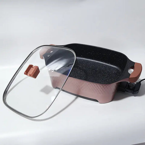 KKF, 9-in-1 Multi-Function Electric Cooking Pot for Frying, Grilling and Roasting – 12L