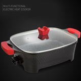 KKF, 9-in-1 Multi-Function Electric Cooking Pot for Frying, Grilling and Roasting – 12L