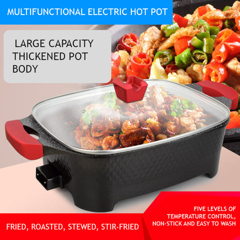 KKF, 9-in-1 Multi-Function Electric Cooking Pot for Frying, Grilling and Roasting – 12L