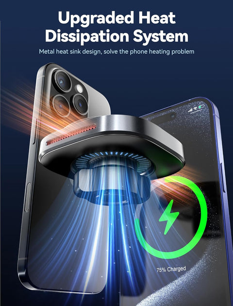 TOPGO Cup Phone Holder Wireless Charger - Black
