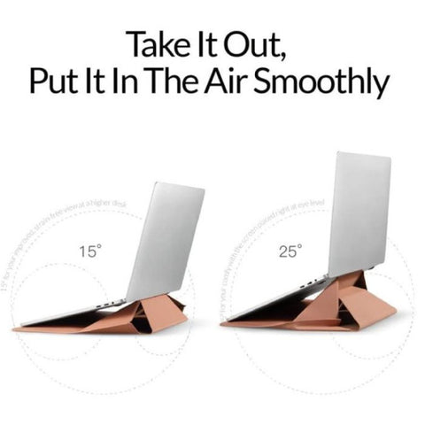 MOFT Laptop Sleeve Case &amp - Laptop Stand for 15-16 inch - Brown