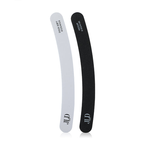 JLD Paris, Nail File Set - 2 Pcs, Professional Nail Shaping & Smoothing