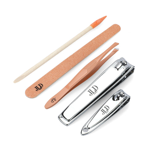 JLD Paris, Manicure Set (5 Pieces), Complete Nail Care Kit