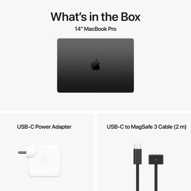 Apple MacBook Pro - 14.2" / M4 / 10-Core CPU / 10-Core GPU / 24GB RAM / 1TB SSD / Space Black / 1YW