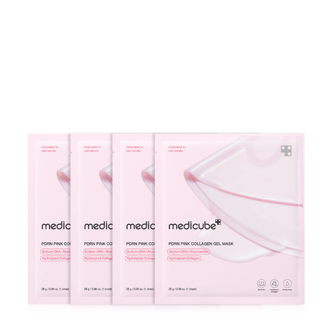 Medicube, PDRN Pink Collagen Gel Mask - 4 Pcs