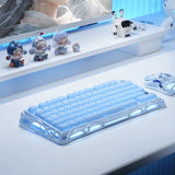 GravaStar Mercury K1 75% Wireless Mechanical Gaming Keyboard_Special Edition - Ice Blue