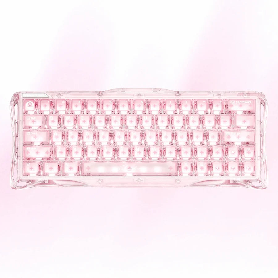 GravaStar Mercury V60 60% Hall Effect Magnetic Switch Gaming Keyboard - Crystal Rose
