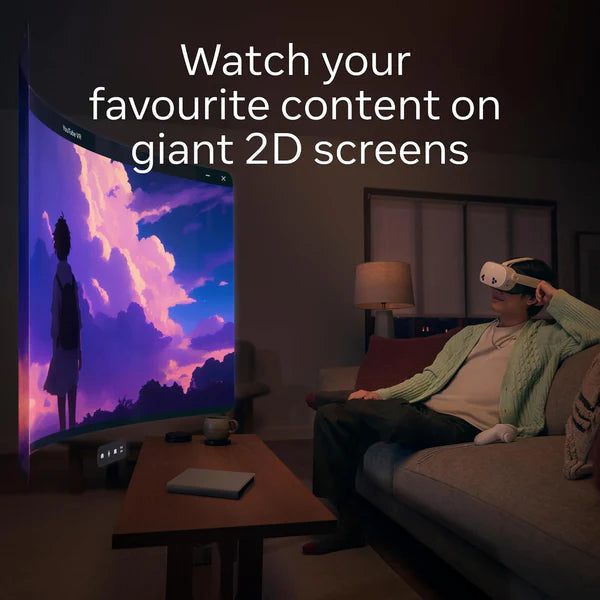 مجموعة :نظارة الواقع الافتراضي Meta Quest 3S بسعة 256GB - ابيض، مع حقيبة تخزين Gamax المخصصة لنظارات Meta Quest 3 (Model-B) - فضي.