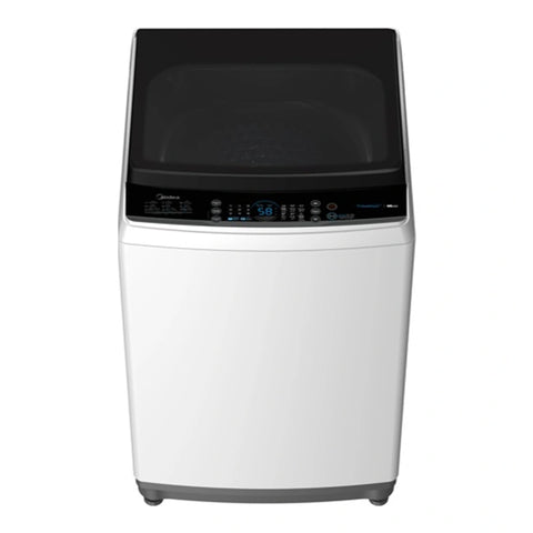 ميديا غسالة ملابس تحميل علوي سعة ١٠ كجم، لون أبيض