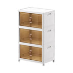 Multipurpose Multi Layer Foldable Stackable Storage Cabinet Box for Home, Bedroom, Kitchen & Garage