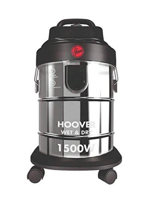 Hoover 1500W 18L stainless steel wet & dry tank vaccum cleaner