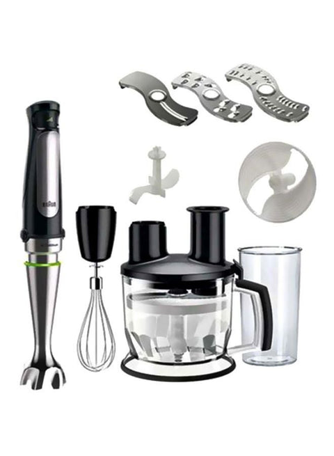 Multi Quick 7, 1.5L Food Processor, 0.600L Beaker, Whisk, Stainless Steel