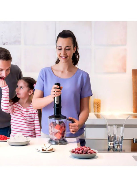 Multi Quick 7, 1.5L Food Processor, 0.600L Beaker, Whisk, Stainless Steel