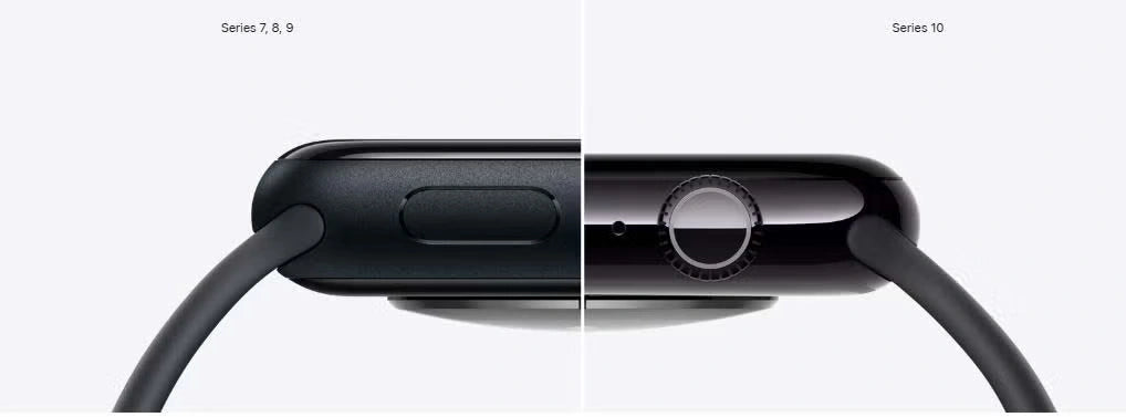 Apple Watch Series 10 GPS 46 mm with Jet Black Aluminium Case with Ink Sport Loop