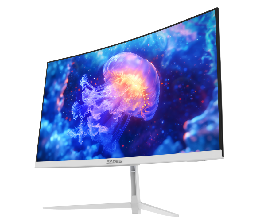 Setup Bundle:Pc Core i5-12400F,RTX 5060,16GB Sades Monitor 24",FHD,200Hz,0.5ms,HDMI 2.1,VA, Gaming Table 120*60*75cm with RGB Light with Gamax Gaming Chair Model 1-LT001L (White)