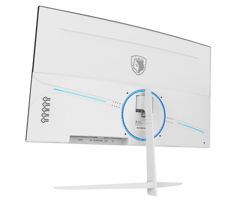 Gaming Bundle:Pc Intel Core i5-12400F,RTX 5060,16GB RAM with Sades NC-Pelagia, 24",FHD,200Hz,0.5ms,HDMI 2.1,VA,Curved Gaming Monitor (White)