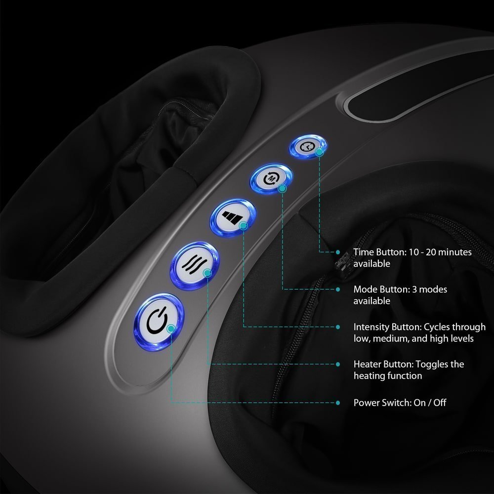 Naipo Foot Massager With Shiatsu Kneading & Air Compression