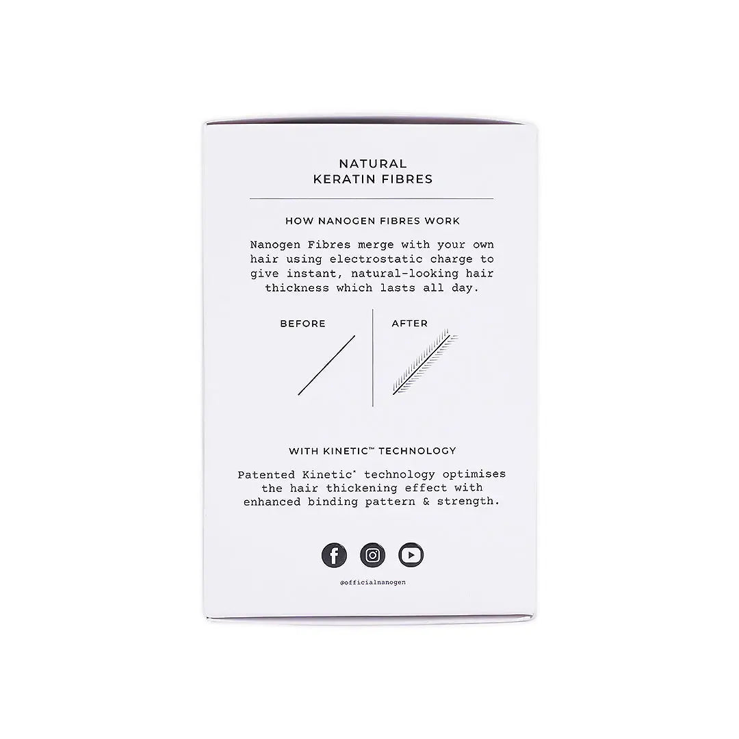 Nanogen Keratin Hair Fibres, 15g - Dark Brown