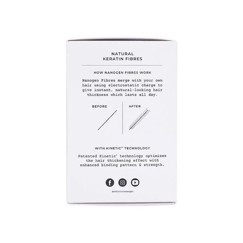 Nanogen Keratin Hair Fibres, 15g - Dark Brown