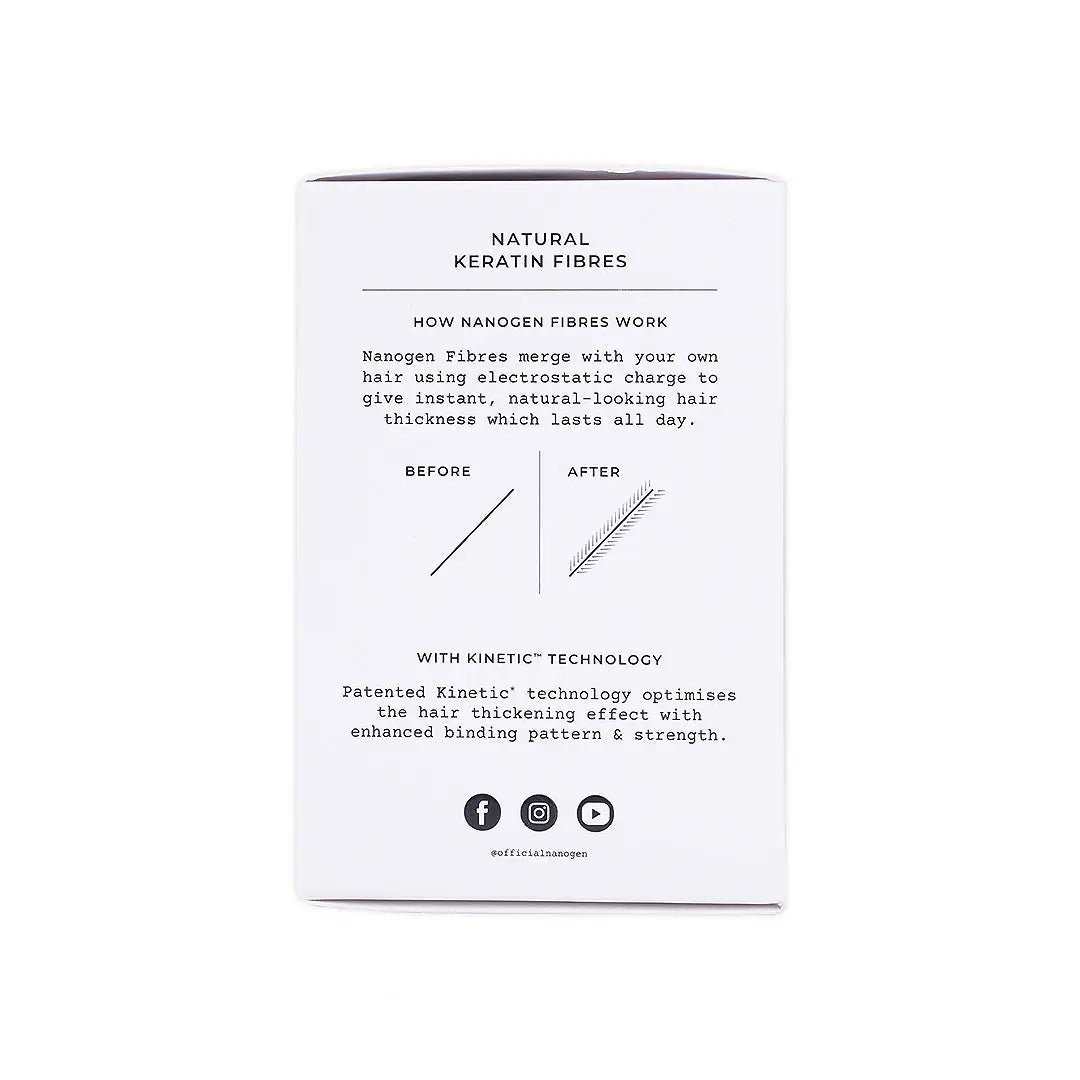 Nanogen Keratin Hair Fibres, 15g - Medium Brown