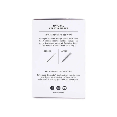 Nanogen Keratin Hair Fibres, 15g - Medium Brown