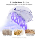 روبوت مكنسة ومساحة ناروال فريو إكس الترا - شفط 8200Pa، ممسحة 12N، غبار لمدة 7 أسابيع، خزان نظيف بسعة 4.5 لتر