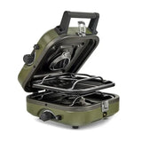 Naturehike Double Burner Folding Gas Stove - Army Green