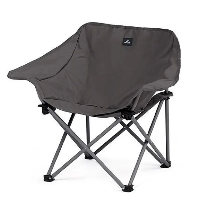 Naturehike Gathering X-Shaped Chair (Armrest Version) -Black Grey