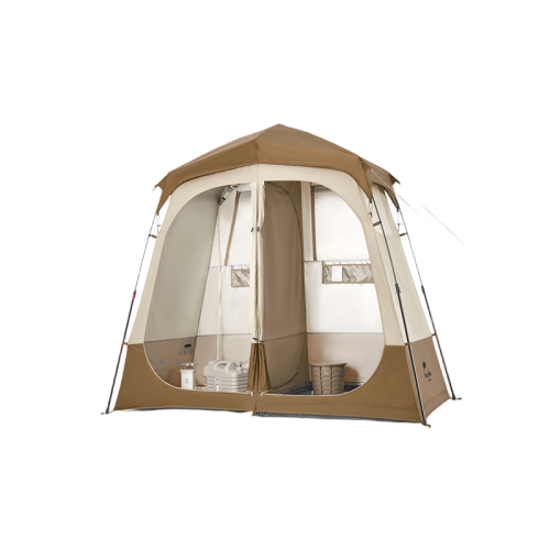 Naturehike Wet and Dry Separation Shower Tent - Brown (240*120*200)