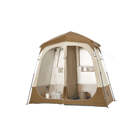 Naturehike Wet and Dry Separation Shower Tent - Brown (240*120*200)