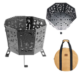 Naturehike Totem Folding Fire Pit - Black (40 × 36.8 × 35 cm)