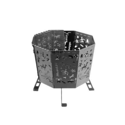 Naturehike Totem Folding Fire Pit - Black (40 × 36.8 × 35 cm)