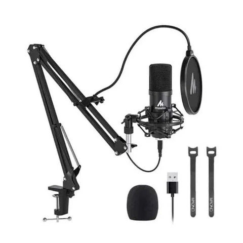 Maonocaster AU-A04 Professional Podcaster USB Microphone - Black