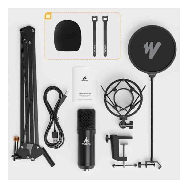 Maonocaster AU-A04 Professional Podcaster USB Microphone - Black