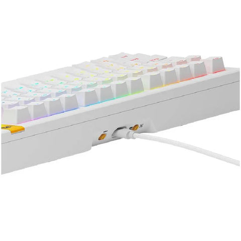 Glorious GMMK 3 HE 75% Prebuilt Wired Mechanical Gaming Keyboard - White, Arabic