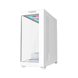 Twisted Minds Quantum Glass Mid Tower Gaming Case - White 7x120mm