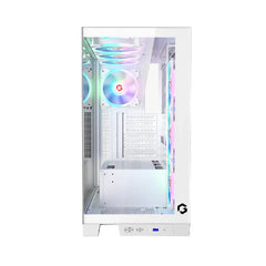 حقيبة ألعاب GAMEON Emperor Midnight IV Series Mid Tower - بيضاء