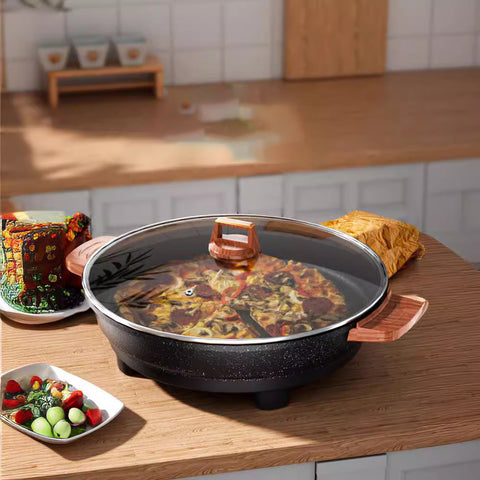 KKF, 40CM Multi-Functional Electric Baking Tray with Deep Non-Stick Pan