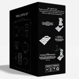 KKF, 8-Piece Outdoor Hand Brewing Coffee Making Set with Leather Carry Bag