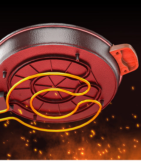 KKF, 40CM Multi-Functional Electric Baking Tray with Deep Non-Stick Pan