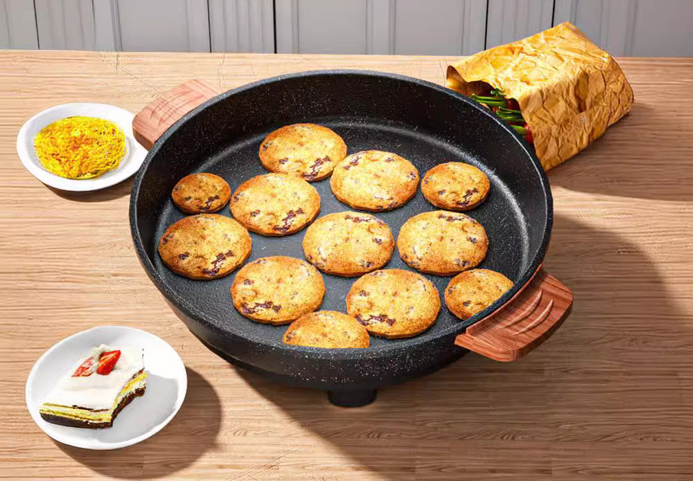 KKF, 40CM Multi-Functional Electric Baking Tray with Deep Non-Stick Pan