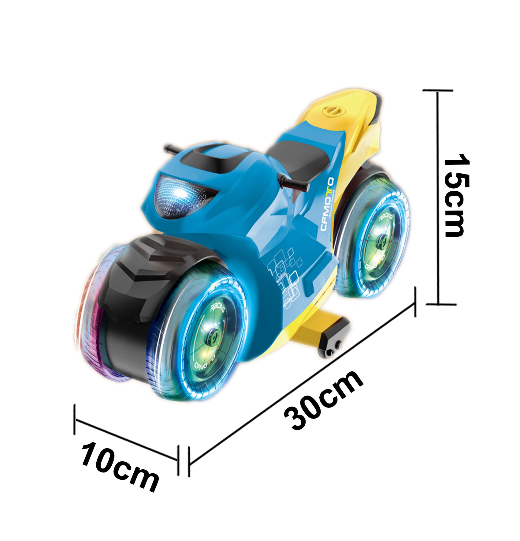 Drift Spray Stunt Motorcycle Toy with 2.4G Remote & Gesture Control, LED Lights & Mist Effect