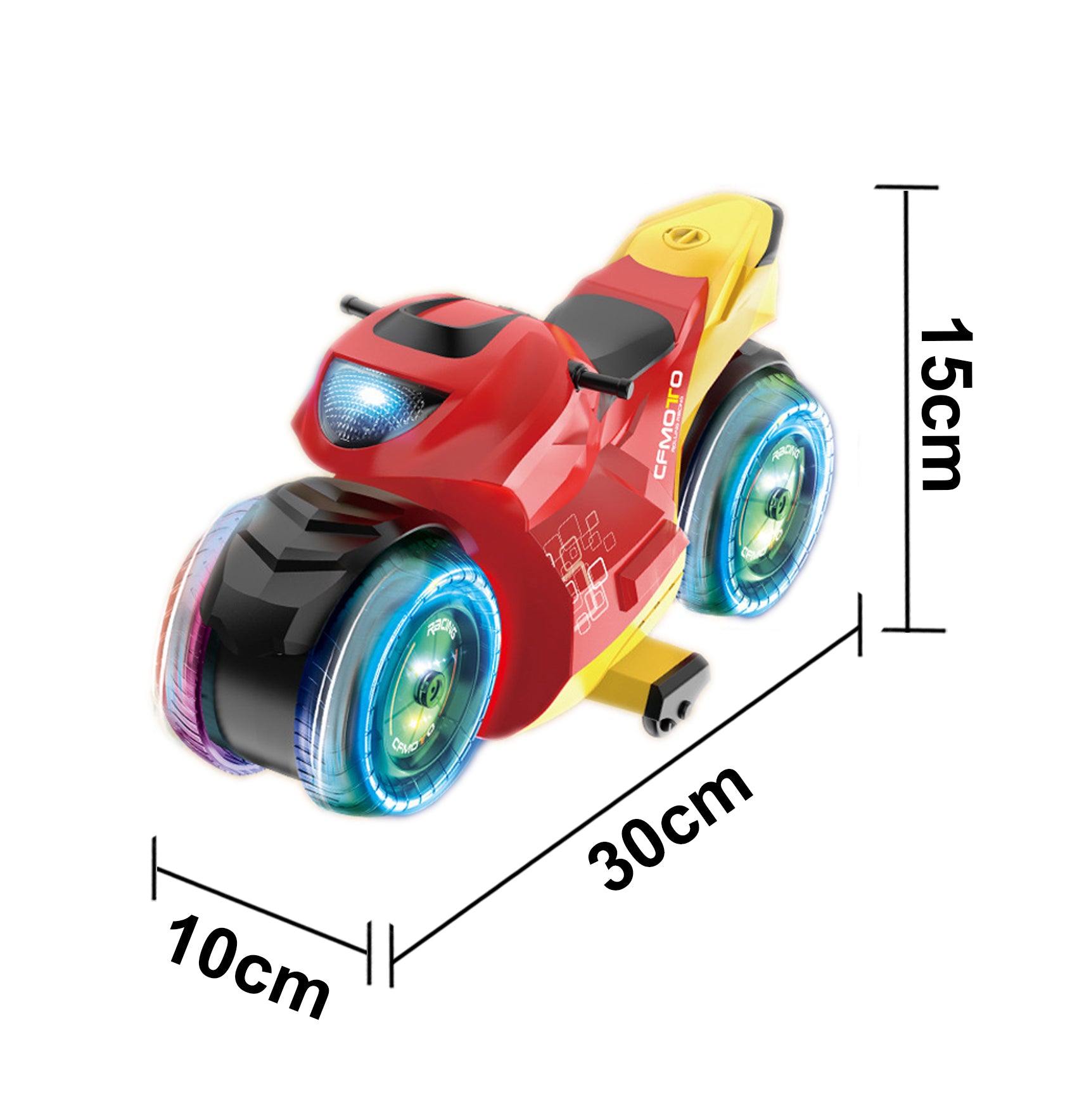 Drift Spray Stunt Motorcycle Toy with 2.4G Remote & Gesture Control, LED Lights & Mist Effect