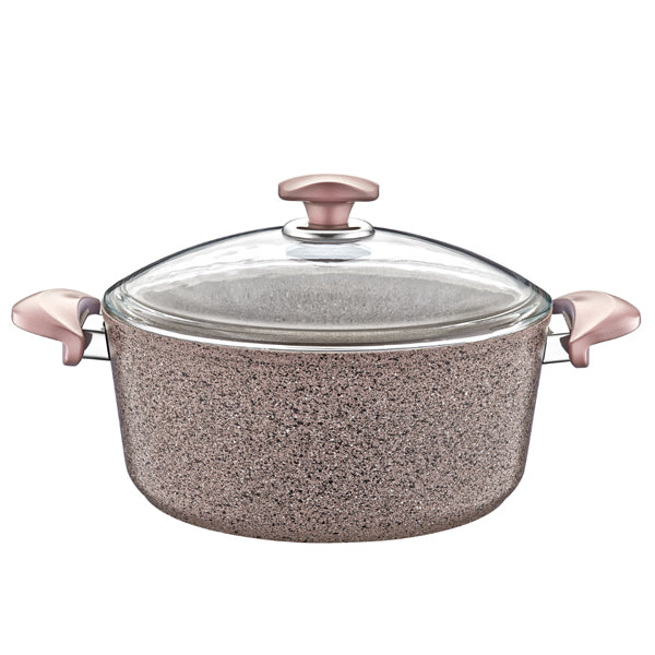 OMS Granite Casserole 26cm 5.5L Brown