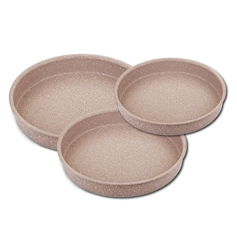 Thermo AD round oven tray set - 26 / 28 / 30 cm - 3 pcs - Brown