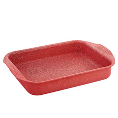 OMS Granite Oven Tray 29x25cm Red