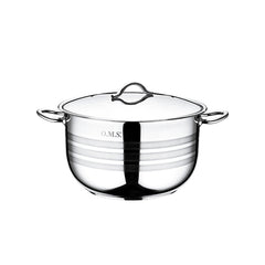 Oms stainless steel casserole with lid 24cm