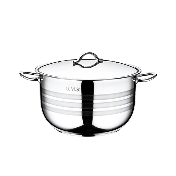 Oms stainless steel casserole with lid 28cm