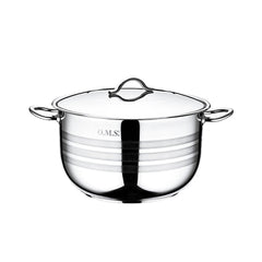 Oms stainless steel casserole with lid 28cm