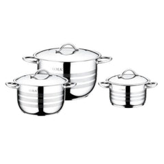 OMS Stainless Steel Cookware Set of 6